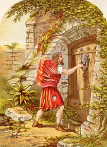 Christian at the Gate, from The Pilgrims Progress by John Bunyan published, c.1880 by Alexander Francis Lydon